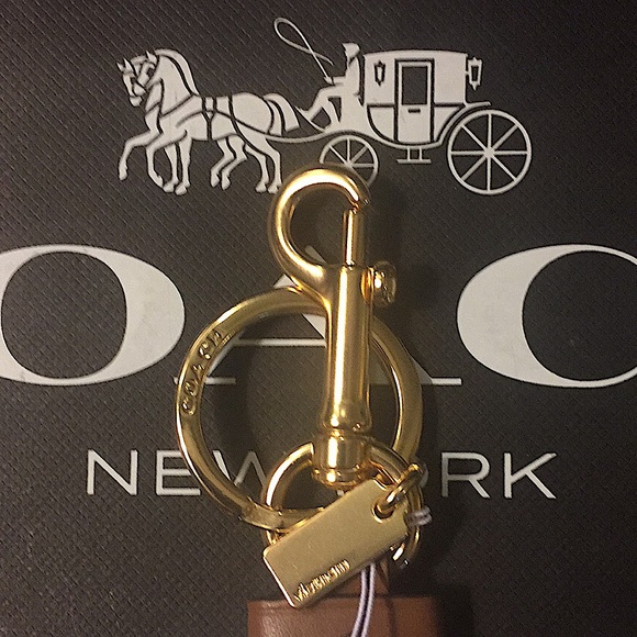 (UNISEX) COACH - TRIGGER SNAP BAG CHARM/KEYCHAIN IN CANVAS - Picture 3 of 13